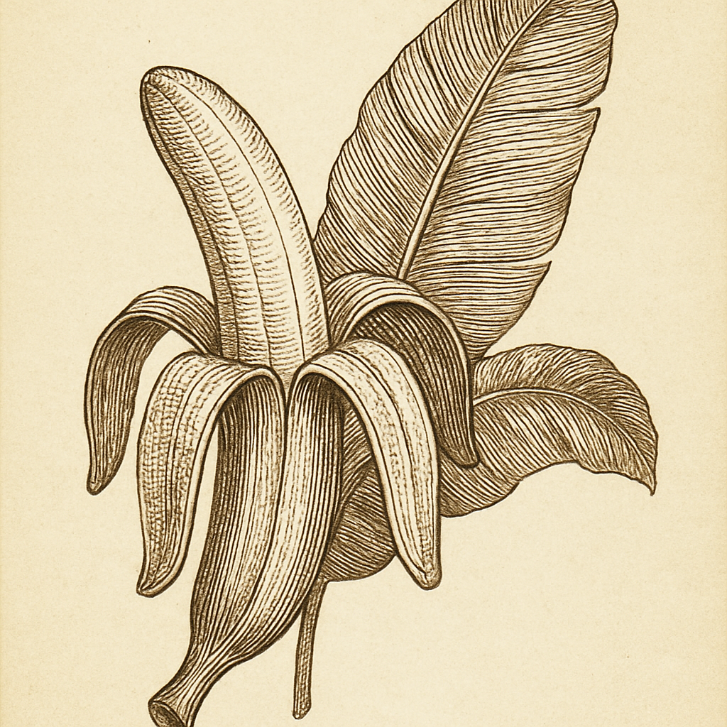 banana engraving